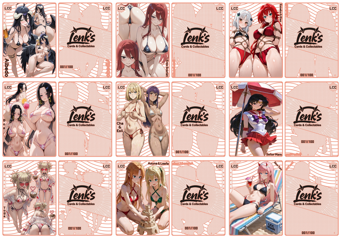 LCC Metal Cards - Waifu (Wave 4 Rose Gold) Pre-Order