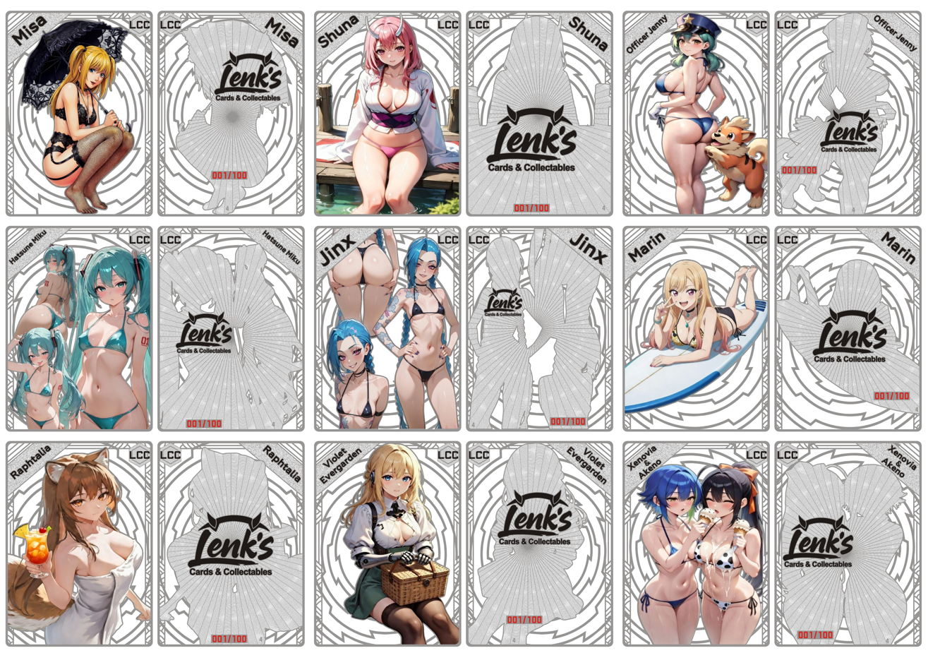 LCC Metal Cards - Waifu (Wave 4 Silver) Pre-Order
