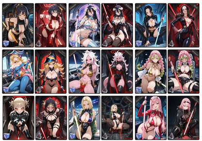Starwars Cosplay Waifu 9 Card Set